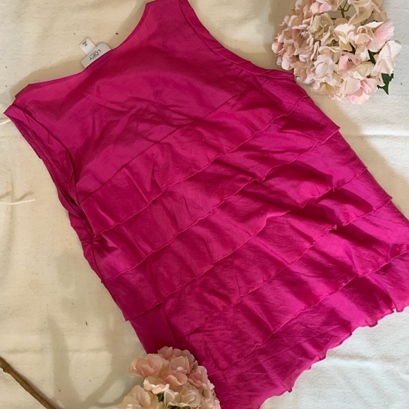 Loft Pink Ruffle Tank - Picture 5 of 5